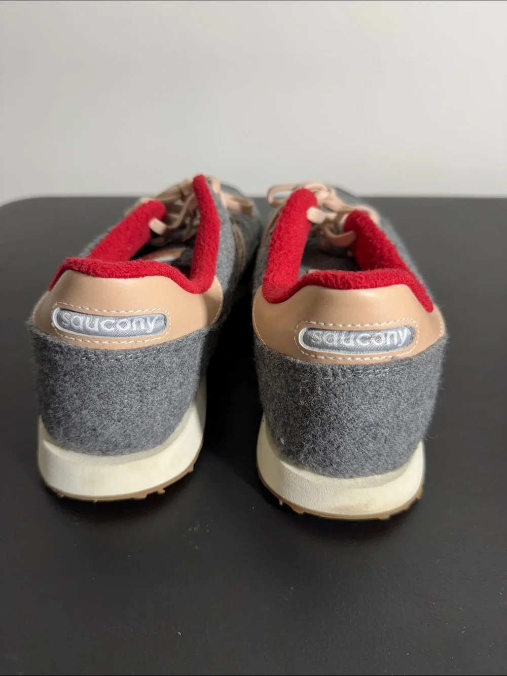 NEW Saucony mens 12 grey DXN trainer lodge pack wool sneaker shoes NWOB